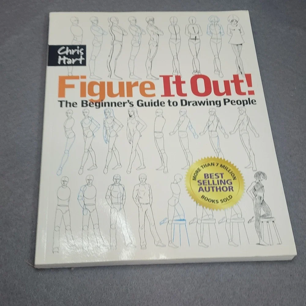 Chris Hart Figure It‎ Out Drawing People Guide Art Instruction Paperback OS